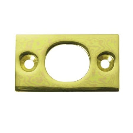 Deltana SP6FBU3 Strike Plate For 6 Flush Bolt Polished Brass, 10PK SP6FBU3-XCP10